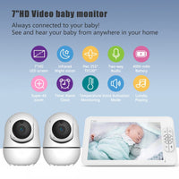 👶 7" HD Baby Monitor – Panoramic Camera & Total Peace of Mind - Kid Baby shop
