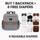 Arrow Diaper Backpack – Large Baby Tote 🎁 +8 FREE Diapers (Value: $99.95 CAD) - Kid Baby shop