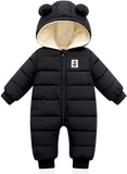 Custom bear baby clothing newborn boys girls snow jacket winter coat baby jumpsuit down jacket - Kid Baby shop