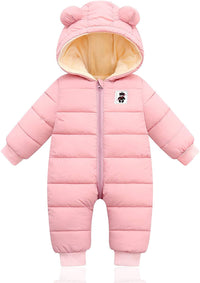 Custom bear baby clothing newborn boys girls snow jacket winter coat baby jumpsuit down jacket - Kid Baby shop