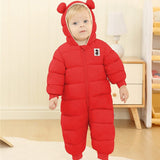 Custom bear baby clothing newborn boys girls snow jacket winter coat baby jumpsuit down jacket - Kid Baby shop