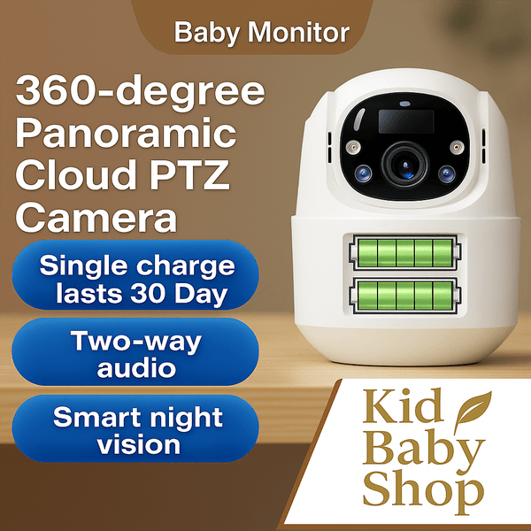 Baby Monitor 360° AI – Ultra HD 2K, Night Vision & 30 - Day Battery Life - Kid Baby shop