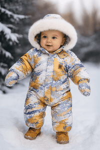 ❄️ Baby Winter Jumpsuit – Warm & Cozy Outdoor Snowsuit with Hoodie - Kid Baby shop