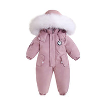 European and American children's winter outdoor skiing, cross - border baby one - piece clothes, baby clothes, cotton clothes for going out, thickened and warm - Kid Baby shop