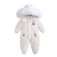 European and American children's winter outdoor skiing, cross - border baby one - piece clothes, baby clothes, cotton clothes for going out, thickened and warm - Kid Baby shop