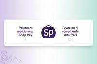 Bannière promotionnelle Shop Pay