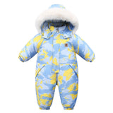 Cross - border baby jumpsuits, European and American hoodies, thickened warm ski suits, winter children's cotton clothes, outdoor clothing sets - Kid Baby shop