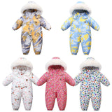 Cross - border baby jumpsuits, European and American hoodies, thickened warm ski suits, winter children's cotton clothes, outdoor clothing sets - Kid Baby shop
