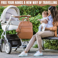 Cross - border outdoor large - capacity upgraded baby diaper storage bag multi - functional portable mommy folding bed bag - Kid Baby shop