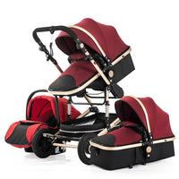 Good Quality Travel Baby Stroller Luxury 3 In One - Kid Baby shop