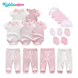 Kiddiezoom Cotton Star 19 - Piece Set Baby Wrap Pants Hat Glove Combo Set Breathable - Kid Baby shop