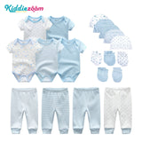 Kiddiezoom Cotton Star 19 - Piece Set Baby Wrap Pants Hat Glove Combo Set Breathable - Kid Baby shop