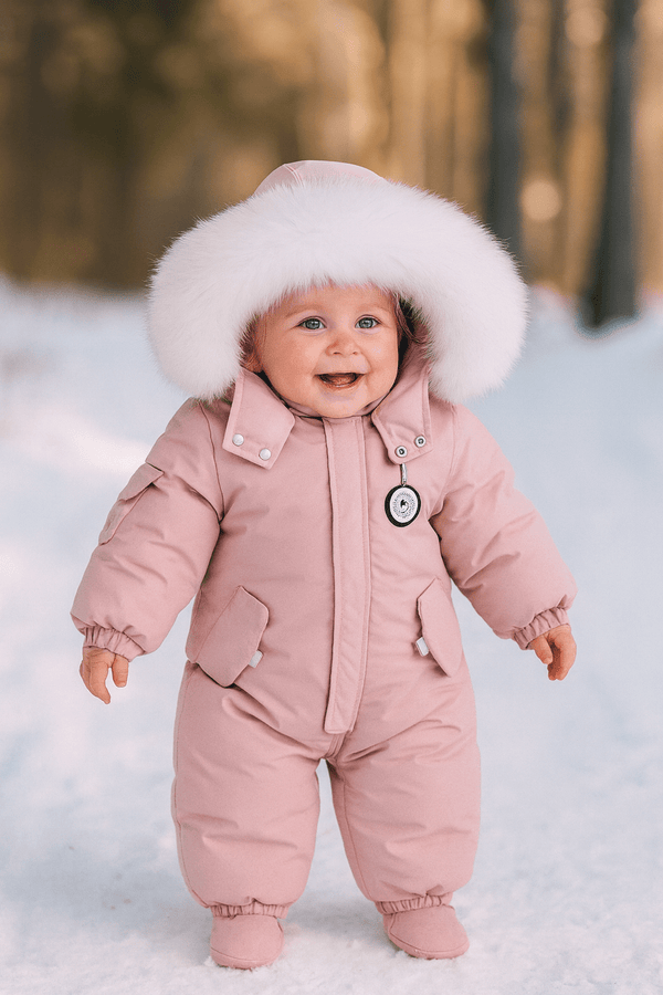 Luxury Baby Winter Snowsuit – Warm & Stylish with Faux Fur Hood - Kid Baby shop