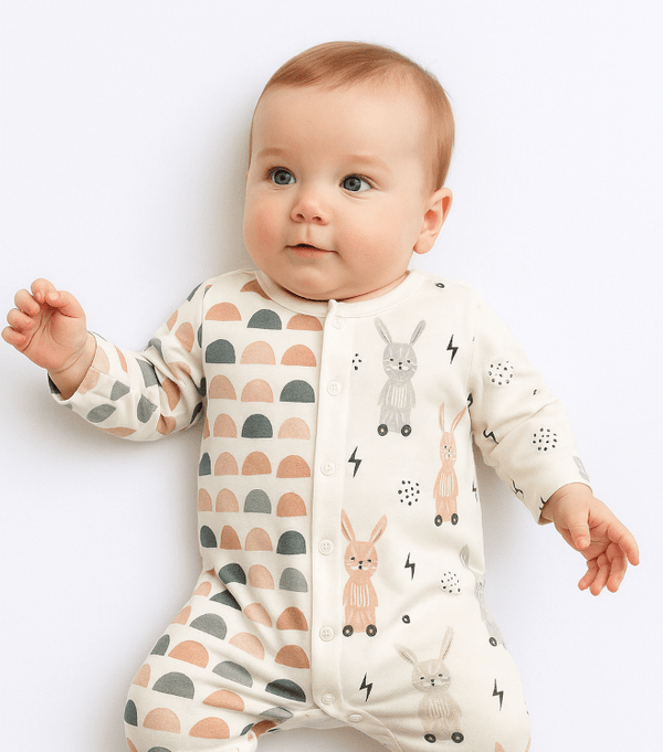 Nordic - Style Baby Sleepsuit – Soft & Natural Comfort - Kid Baby shop