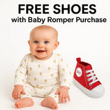 Organic Cotton Baby Romper – Get FREE Baby Shoes Today! - Kid Baby shop
