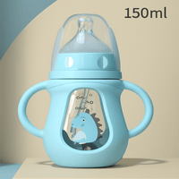 Premium Silicone Baby Bottle with Handles – Anti - Colic & BPA - Free - Kid Baby shop