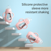 Premium Silicone Baby Bottle with Handles – Anti - Colic & BPA - Free - Kid Baby shop