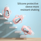 Premium Silicone Baby Bottle with Handles – Anti - Colic & BPA - Free - Kid Baby shop