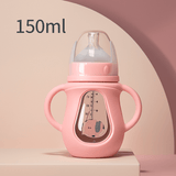Premium Silicone Baby Bottle with Handles – Anti - Colic & BPA - Free - Kid Baby shop