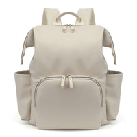 PU leather wind Japanese lightweight large capacity mother and baby diaper storage bag waterproof multi - functional insulation mommy bag business - Kid Baby shop