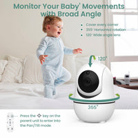 SM70 Baby Monitor 7" Full HD – Long - Range Camera & Night Vision” - Kid Baby shop